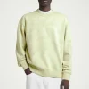 COS ACID-WASH SWEATSHIRT LIGHT GREEN Flash Sale