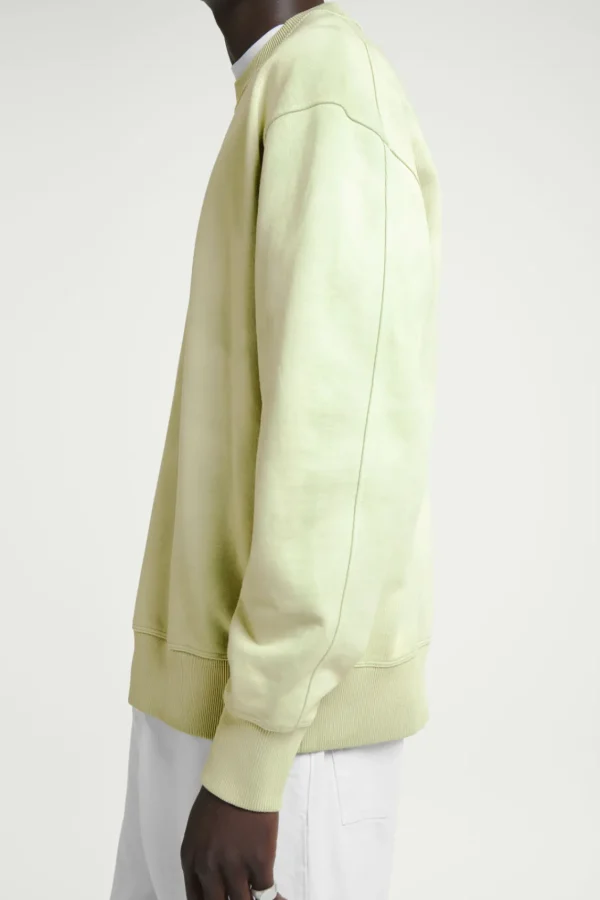 COS ACID-WASH SWEATSHIRT LIGHT GREEN Flash Sale