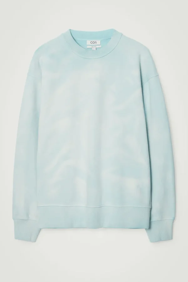 COS ACID-WASH SWEATSHIRT LIGHT BLUE Cheap