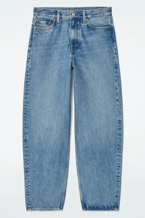 COS ARCH TAPERED JEANS MID BLUE Flash Sale