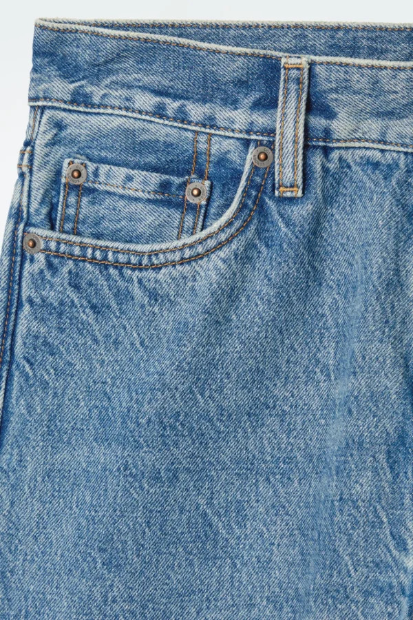 COS ARCH TAPERED JEANS MID BLUE Flash Sale