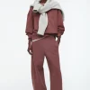 COS BARREL-LEG JOGGERS RUST BROWN Store