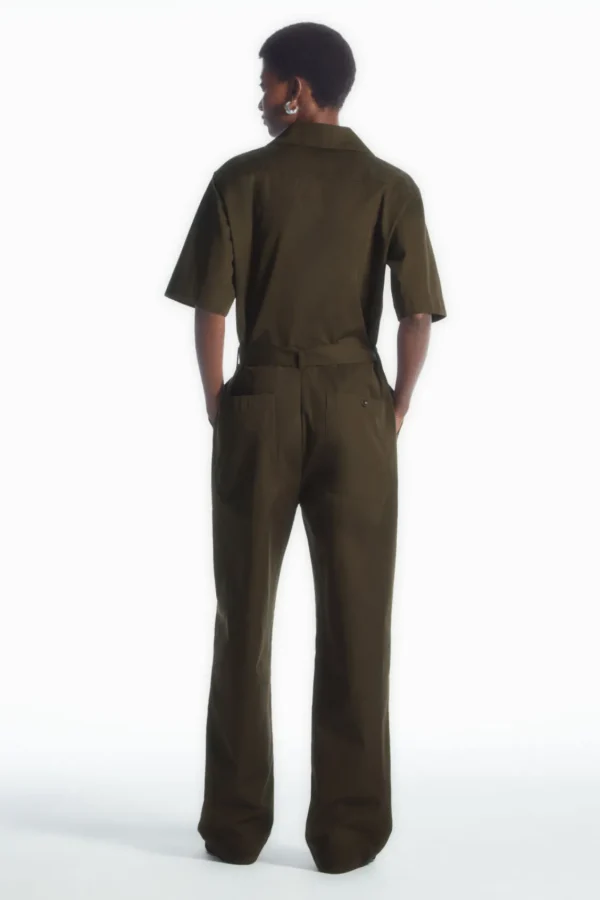 COS BELTED UTILITY BOILERSUIT DARK KHAKI Online