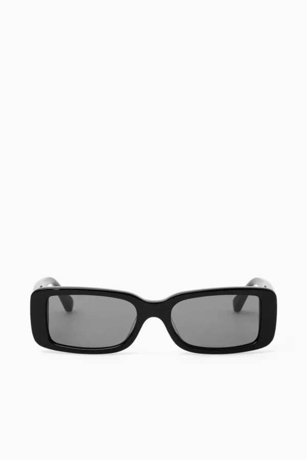 COS BLADE SUNGLASSES - RECTANGLE BLACK Flash Sale