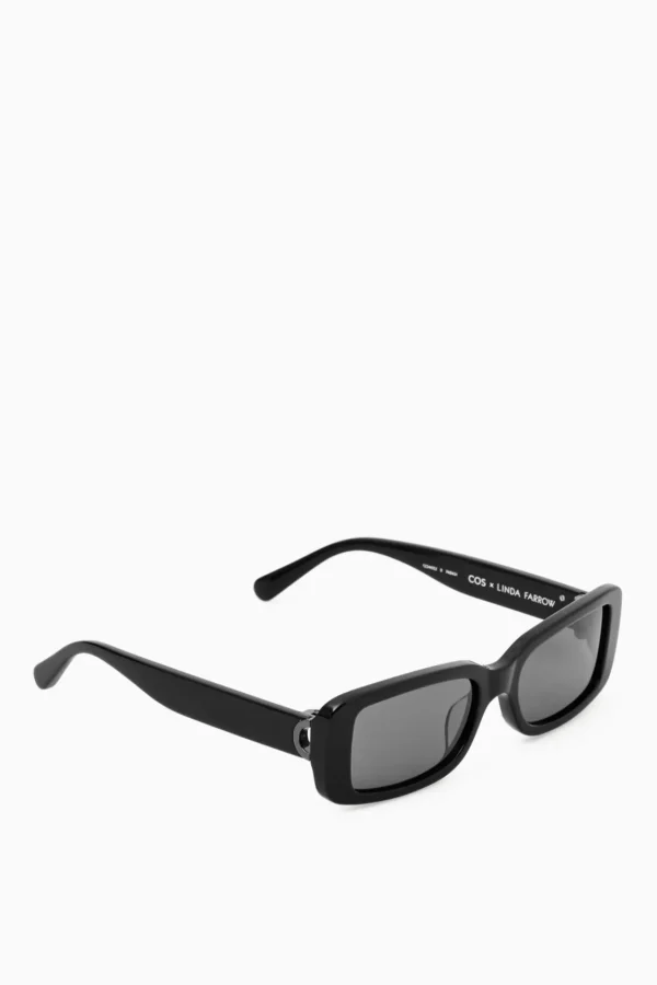 COS BLADE SUNGLASSES - RECTANGLE BLACK Flash Sale