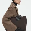 COS CASHMERE-LINED LEATHER GLOVES BLACK Best