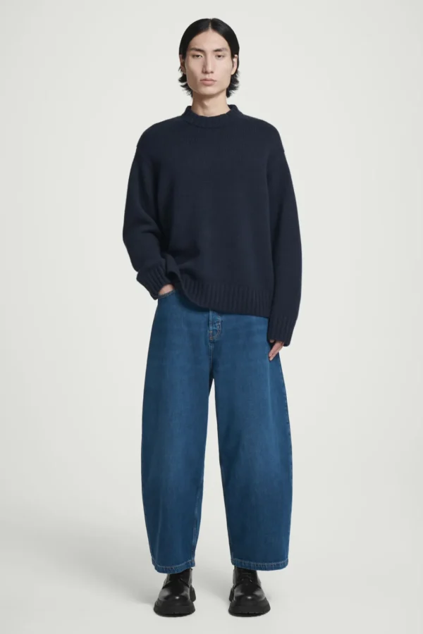 COS CASK BARREL-LEG JEANS - RELAXED BLUE Hot