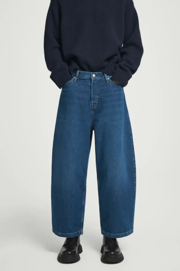 COS CASK BARREL-LEG JEANS - RELAXED BLUE Hot