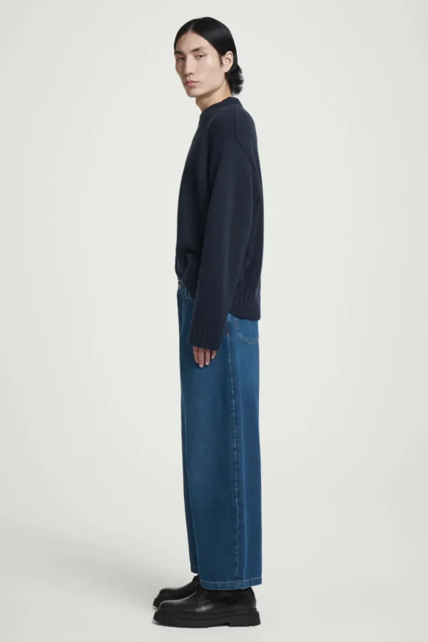 COS CASK BARREL-LEG JEANS - RELAXED BLUE Hot