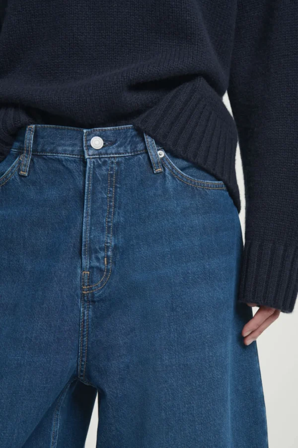 COS CASK BARREL-LEG JEANS - RELAXED BLUE Hot