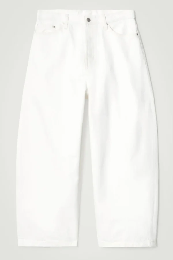 COS CASK BARREL-LEG JEANS - RELAXED WHITE Cheap