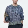 COS CHUNKY HAND-KNIT WOOL JUMPER MULTICOLORED Store