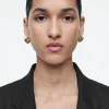 COS CHUNKY HOOP EARRINGS GOLD Best Sale