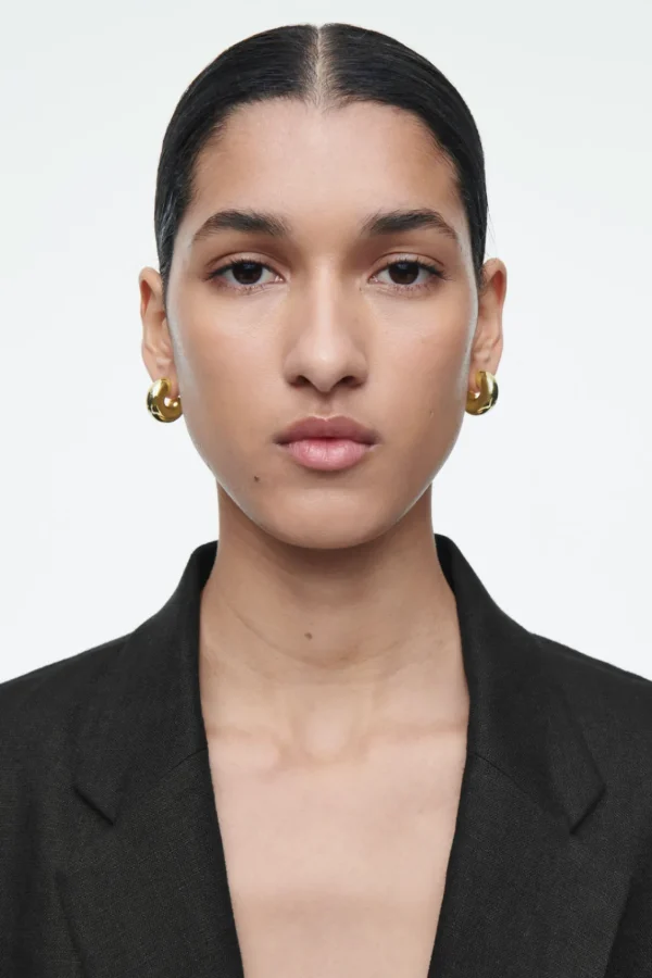 COS CHUNKY HOOP EARRINGS GOLD Best Sale