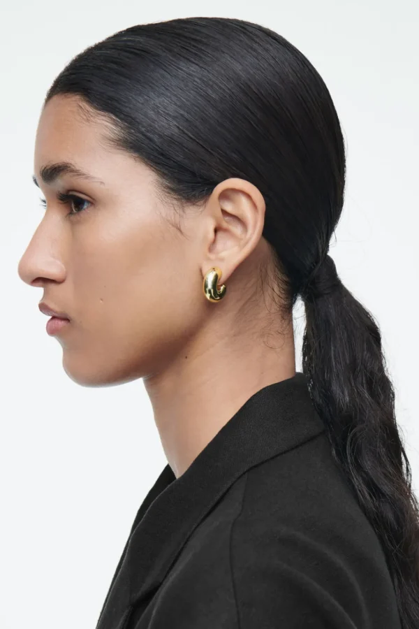 COS CHUNKY HOOP EARRINGS GOLD Best Sale