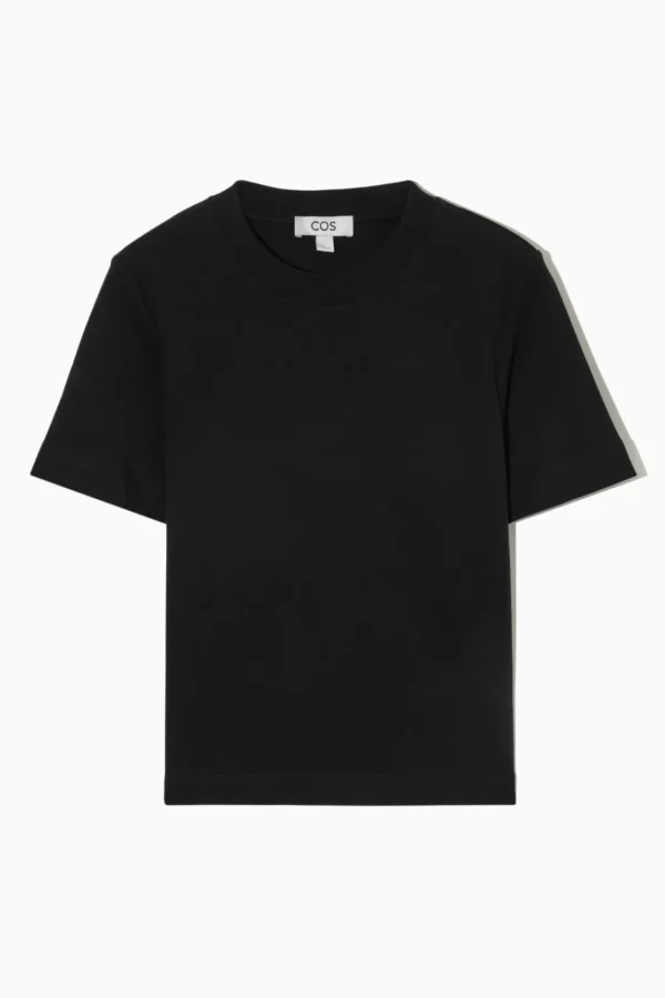 COS CLEAN CUT REGULAR T-SHIRT black Fashion