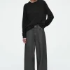 COS COAST WIDE-LEG JEANS BLACK Cheap