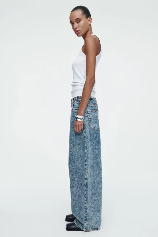 COS COAST WIDE-LEG JEANS BLUE Discount