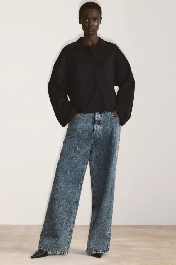 COS COAST WIDE-LEG JEANS BLUE Discount