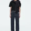 COS COLUMN STRAIGHT-LEG JEANS DARK BLUE Best Sale