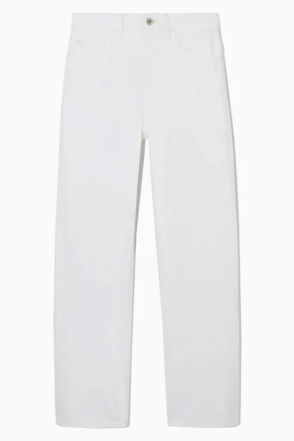 COS COLUMN STRAIGHT-LEG JEANS WHITE Store