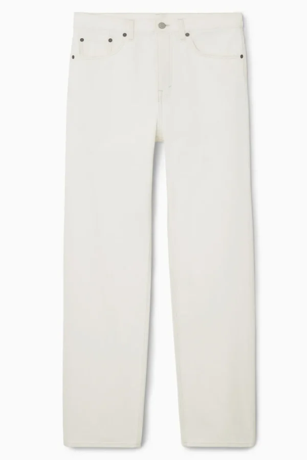 COS COLUMN STRAIGHT-LEG JEANS CHALK Best