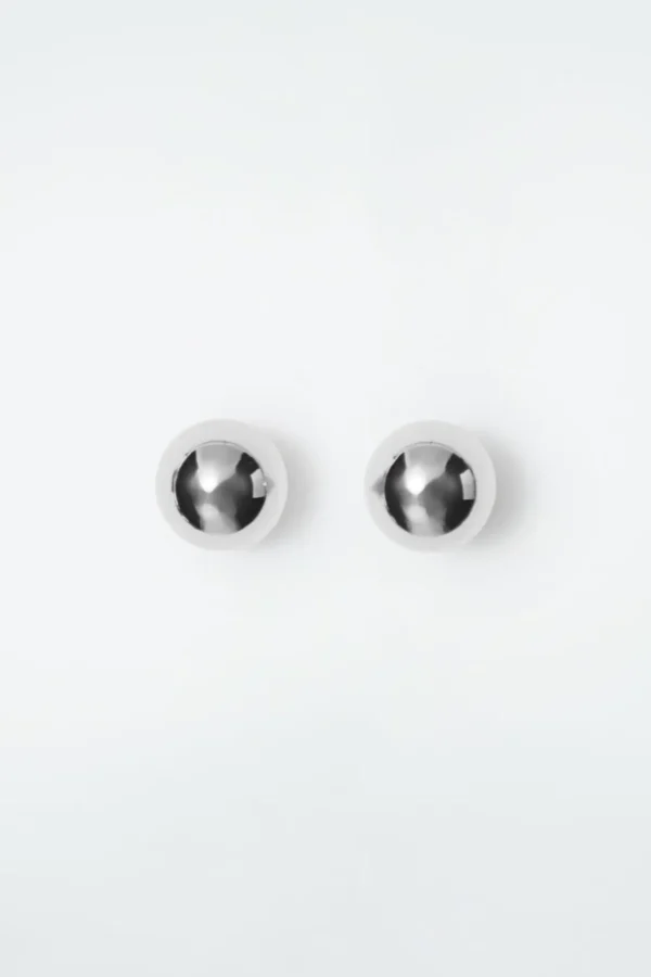 COS CONVERTIBLE CHUNKY DROPLET EARRINGS SILVER Fashion