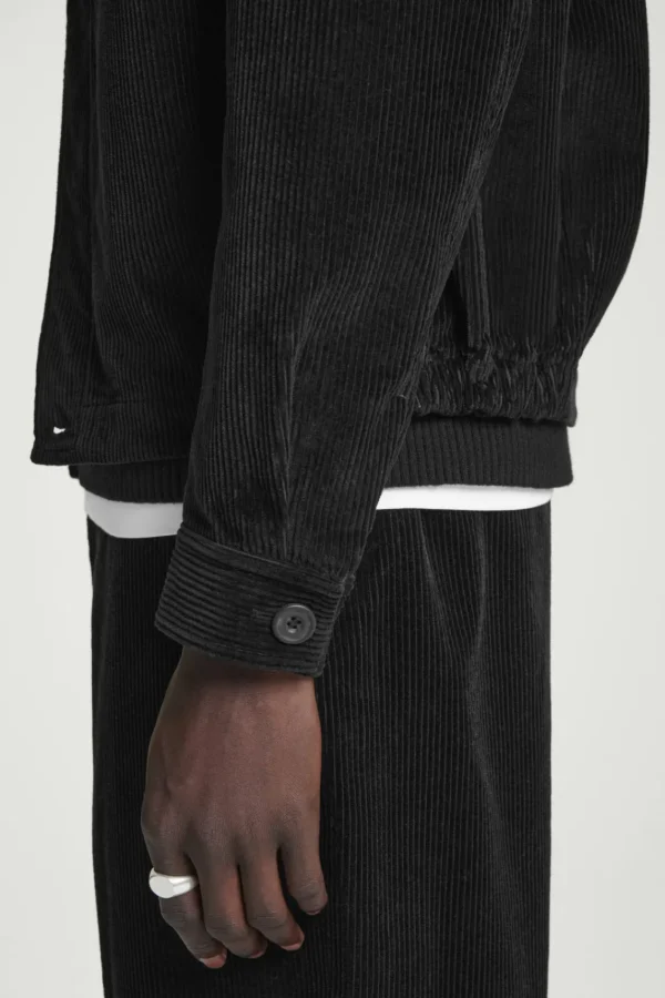 COS CORDUROY OVERSHIRT BLACK Clearance