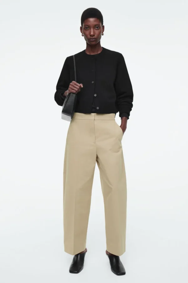 COS COTTON-TWILL CHINOS BEIGE Clearance