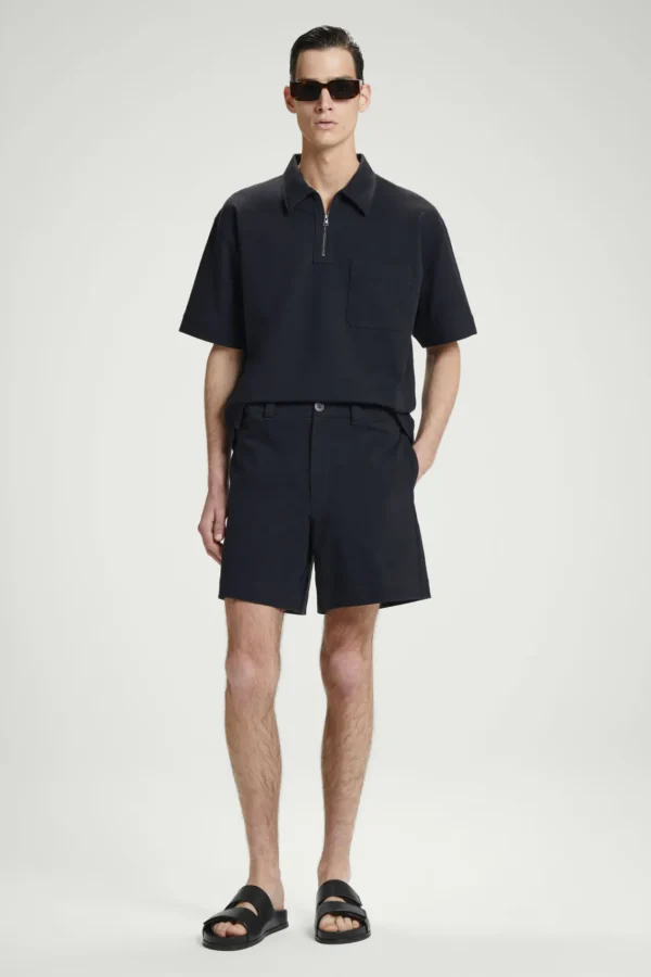 COS COTTON-TWILL SWEAT SHORTS NAVY Clearance