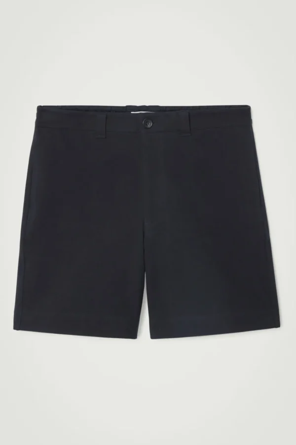 COS COTTON-TWILL SWEAT SHORTS NAVY Clearance