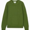 COS CREW-NECK WOOL SWEATER GREEN Outlet