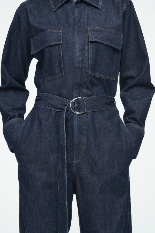 COS DENIM BOILERSUIT INDIGO Clearance