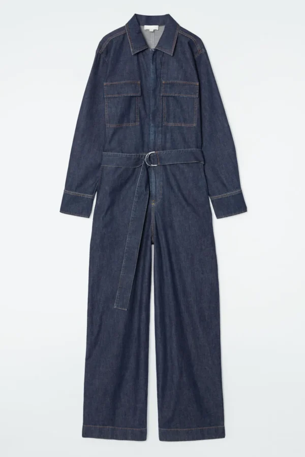 COS DENIM BOILERSUIT INDIGO Clearance