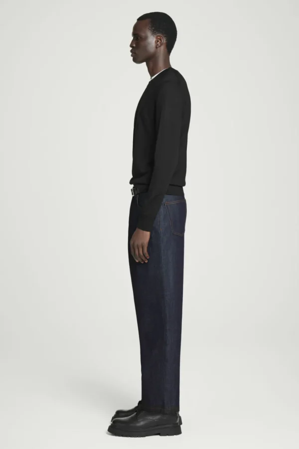 COS DOME RAW SELVEDGE STRAIGHT-LEG JEANS RAW INDIGO Online