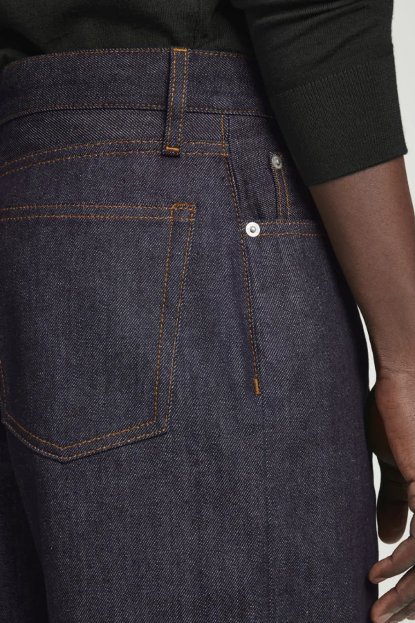 COS DOME RAW SELVEDGE STRAIGHT-LEG JEANS RAW INDIGO Online