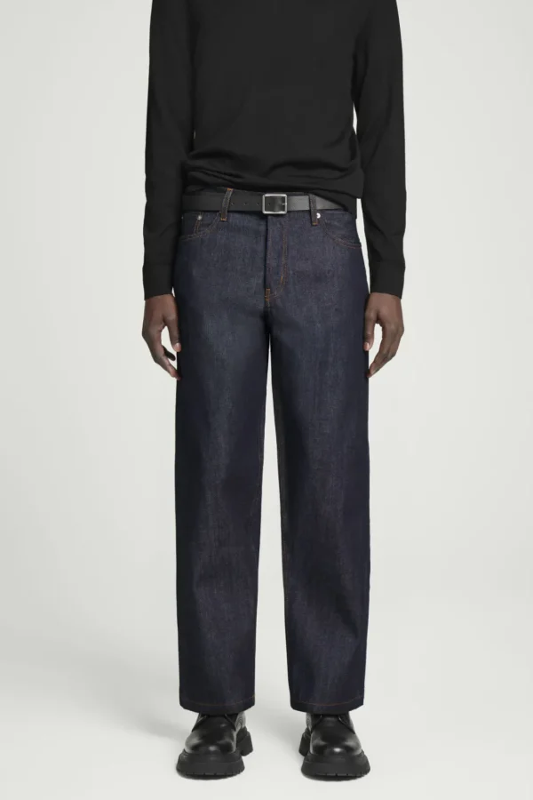 COS DOME RAW SELVEDGE STRAIGHT-LEG JEANS RAW INDIGO Online