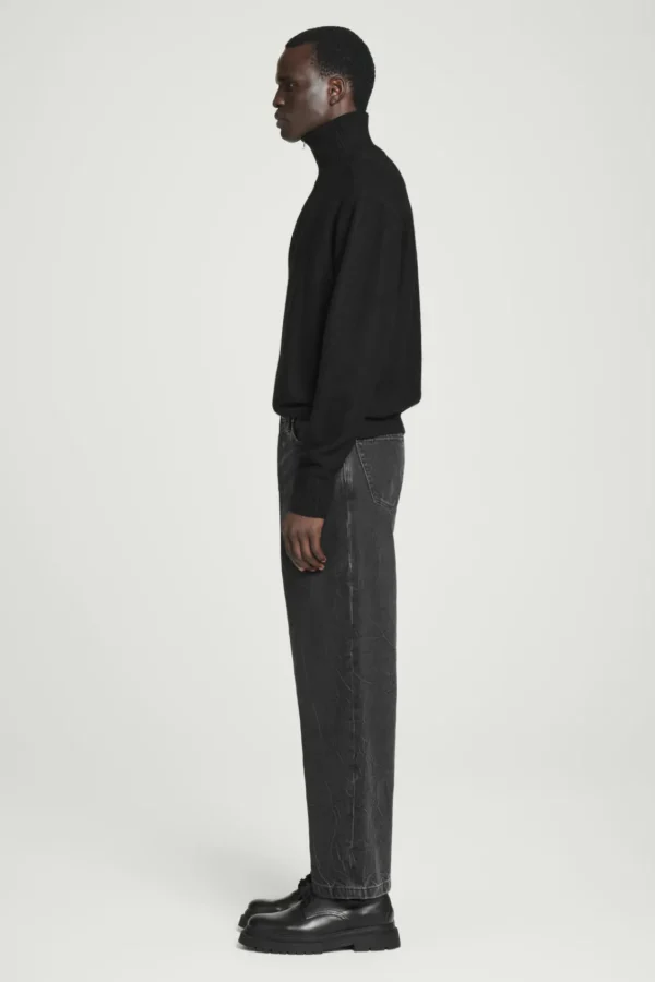 COS DOME STRAIGHT-LEG JEANS BLACK Best