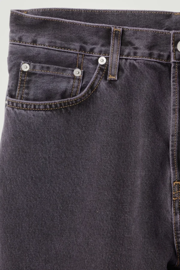 COS DOME STRAIGHT-LEG JEANS DARK PURPLE Shop