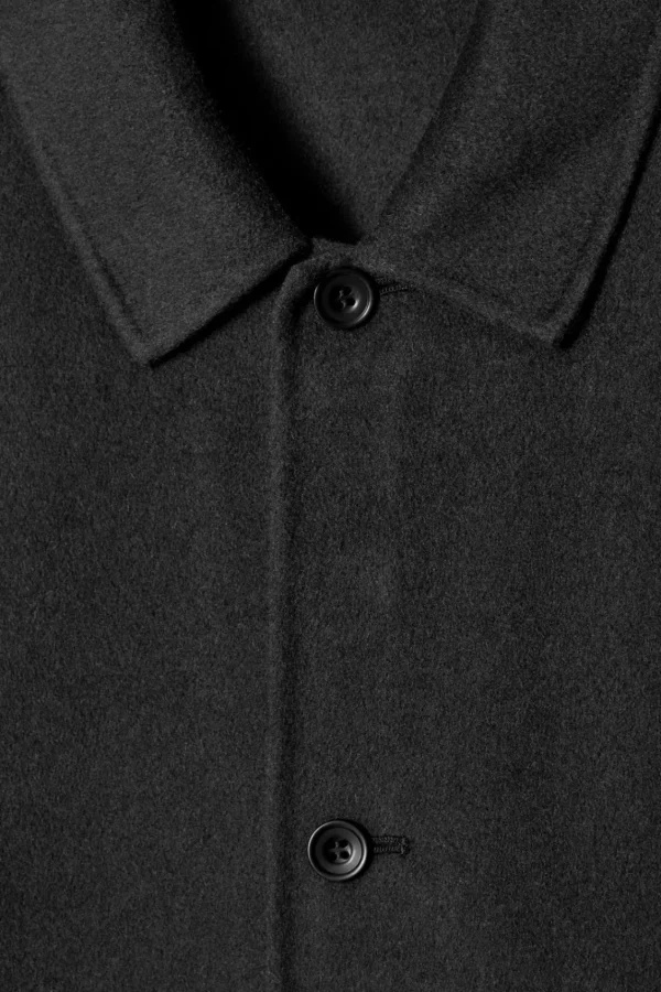 COS DOUBLE-FACED WOOL OVERSHIRT BLACK Shop