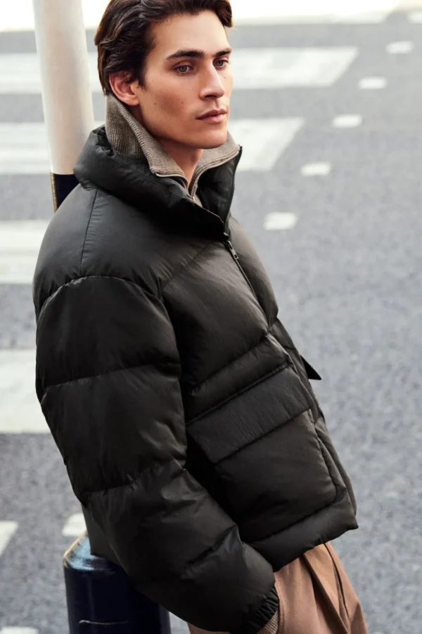 COS DOWN-FILLED PUFFER JACKET BLACK Sale