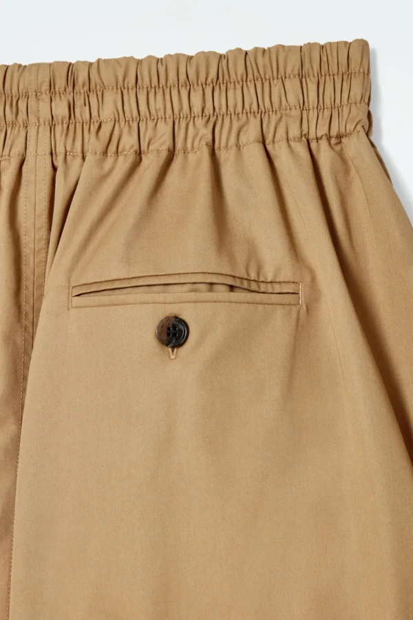 COS DRAWSTRING A-LINE MIDI SKIRT DARK BEIGE Store