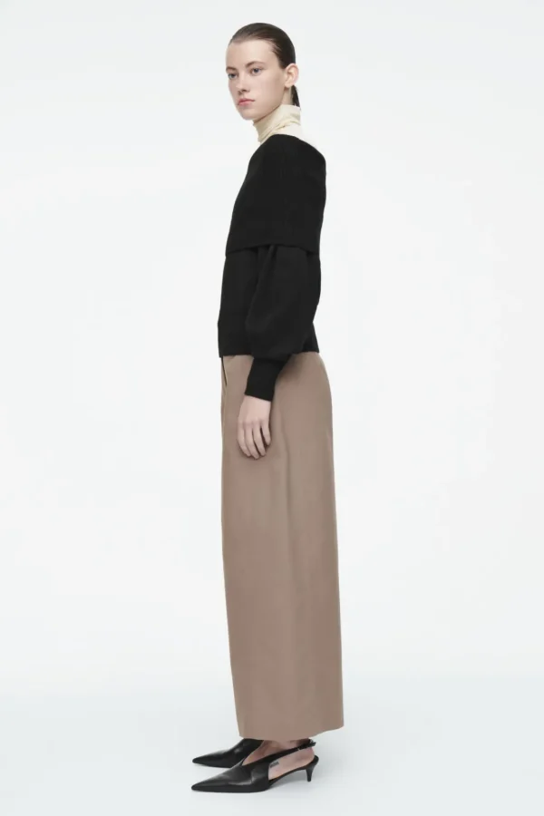 COS EXAGGERATED COTTON CULOTTES MOLE Outlet