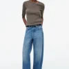 COS FACADE STRAIGHT-LEG JEANS BLUE Clearance