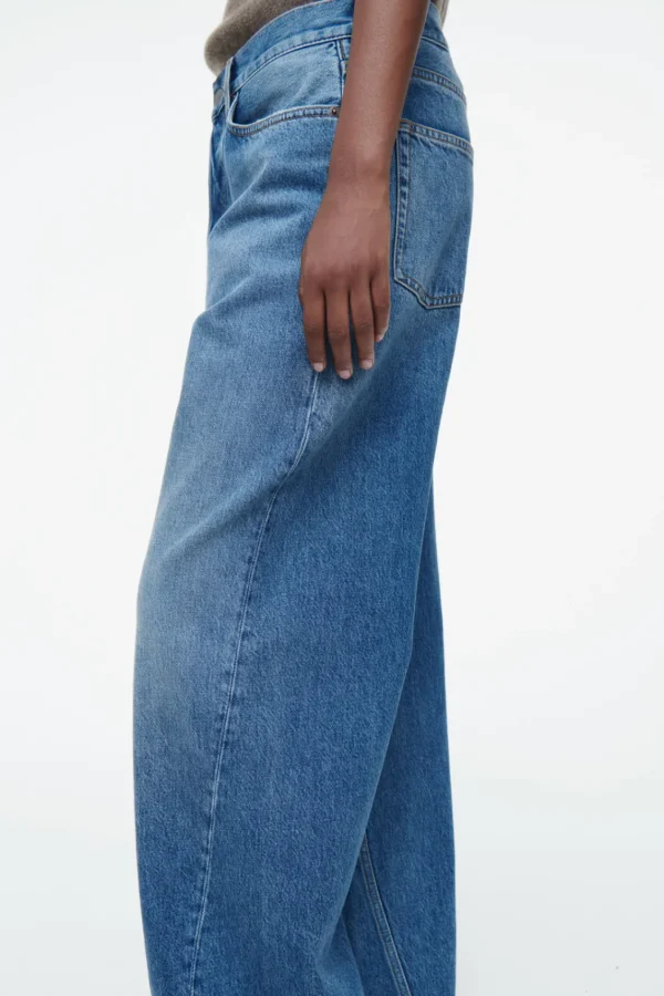 COS FACADE STRAIGHT-LEG JEANS BLUE Clearance