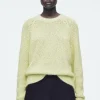 COS FLECKED MOHAIR-BLEND JUMPER GREEN MÉLANGE Outlet