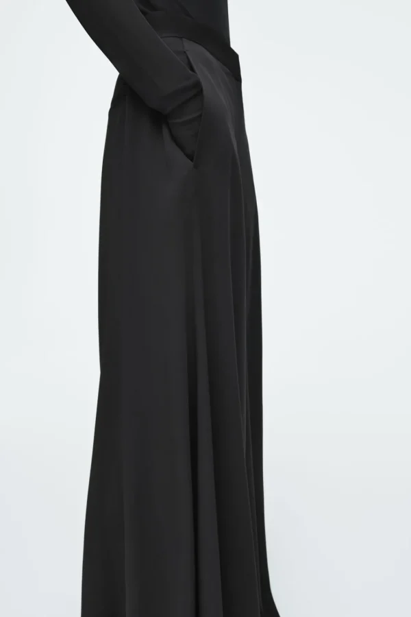 COS FLUID WIDE-LEG TROUSERS BLACK Best