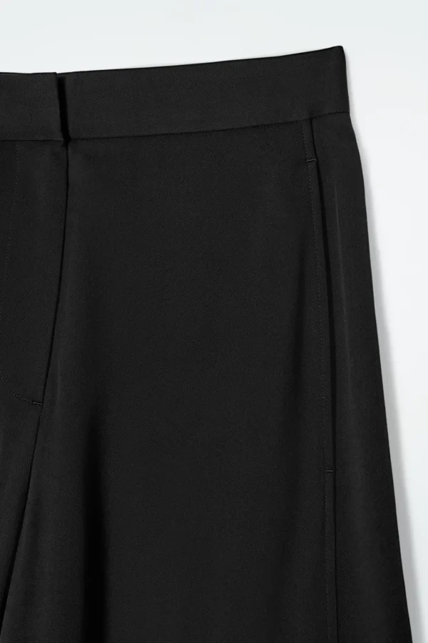 COS FLUID WIDE-LEG TROUSERS BLACK Best