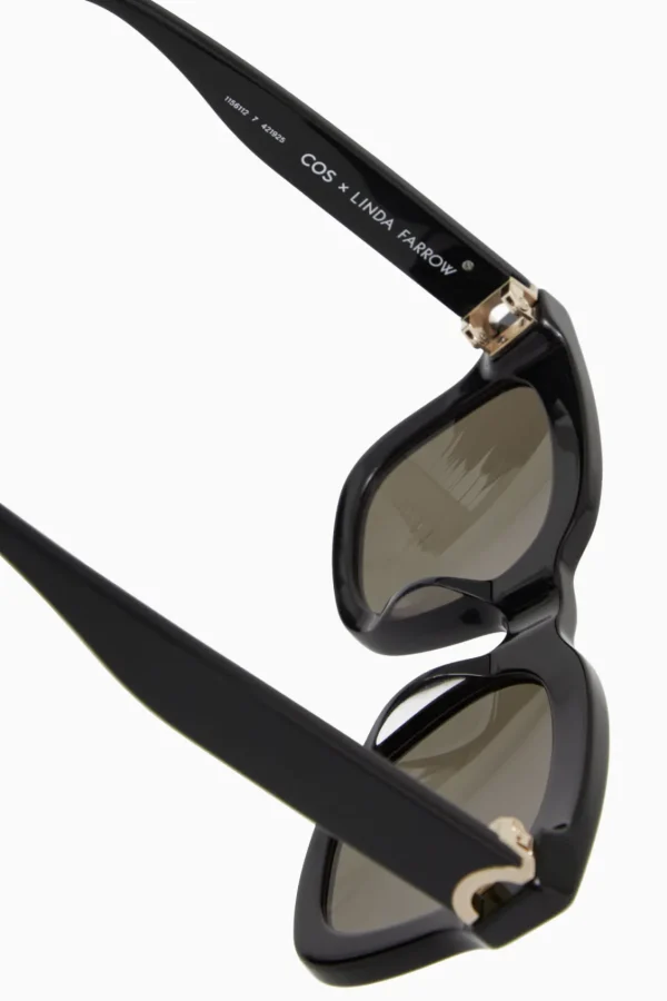 COS GAZE SUNGLASSES - D-FRAME BLACK Best