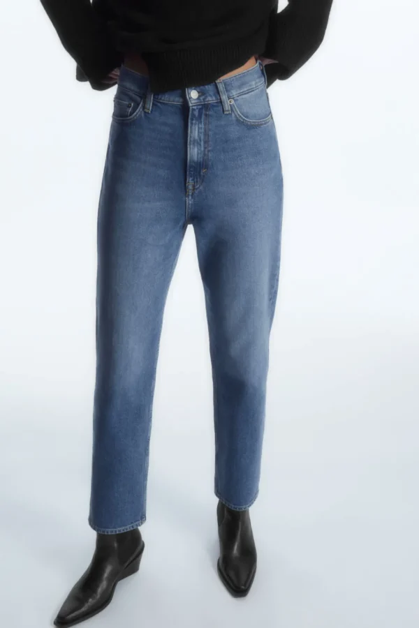 COS GLIDE SLIM-LEG JEANS DUSTY BLUE Shop